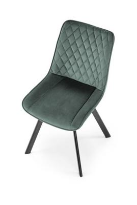 Стул Halmar Стул кухонный Halmar K520 (черный/темно-зеленый) арт. V-CH-K/520-KR-C.ZIELONY