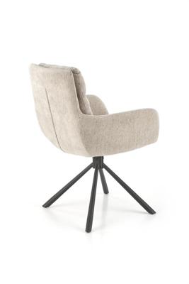Стул Halmar Стул HALMAR K495 бежевый/черный, поворотный арт. V-CH-K/495-KR-BEZOWY