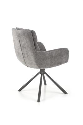 Стул Halmar Стул HALMAR K495 серый/черный, поворотный арт. V-CH-K/495-KR-POPIELATY