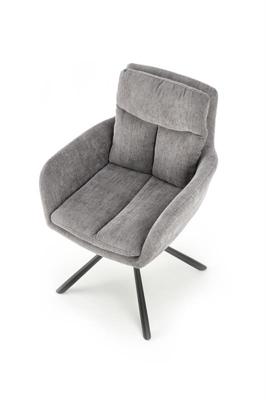 Стул Halmar Стул HALMAR K495 серый/черный, поворотный арт. V-CH-K/495-KR-POPIELATY