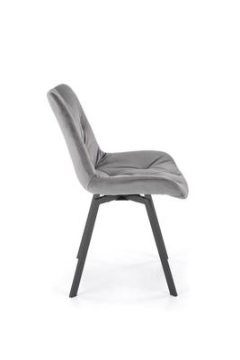 Стул Halmar Стул HALMAR K519 серый/черный, поворотный арт. V-CH-K/519-KR-POPIELATY