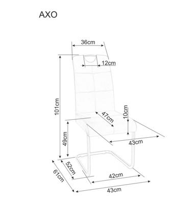 Стул Signal Стул кухонный Signal Axo Bluvel19 (черный) арт. AXOVCC