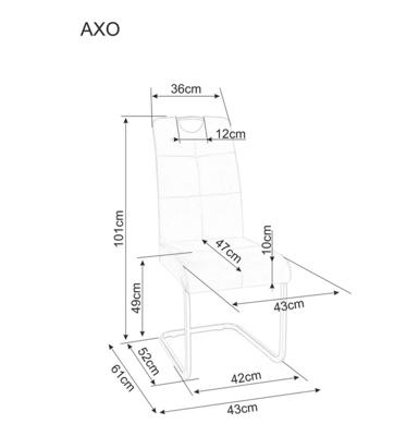 Стул Signal Стул кухонный Signal Axo Bluvel28 (бежевый) арт. AXOVCBE