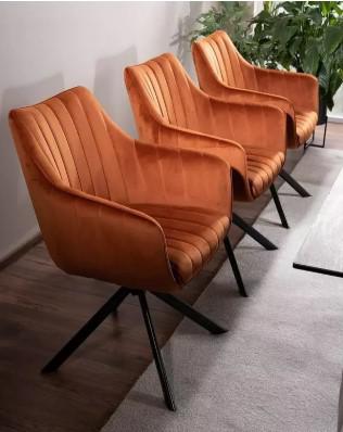 Стул Signal Стул SIGNAL AZALIA Velvet Bluvel 4215 корица/черный арт. AZALIAVCCY