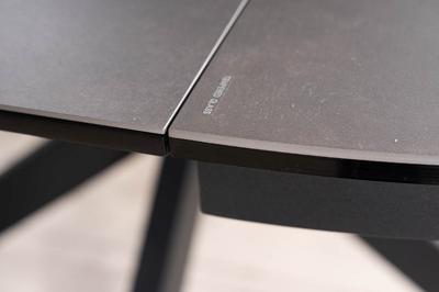 Стол Signal Стол обеденный Signal PORTO Ceramic 120 раскладной (темно-серый мрамор/черный мат) арт. PORTOCC120