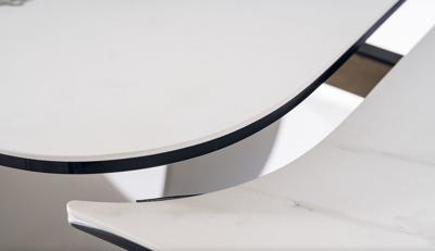Стол Signal Стол обеденный SIGNAL INFINITY Ceramic Amber Bianco белый/коричневый 160-240/95 арт. INFINITYBBR160
