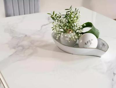 Стол Signal Стол обеденный Signal PRINCE Ceramic 150 (белый Calacatta/хром) арт. PRINCECBCH150