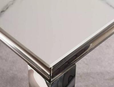 Стол Signal Стол обеденный Signal PRINCE Ceramic 150 (белый Calacatta/хром) арт. PRINCECBCH150