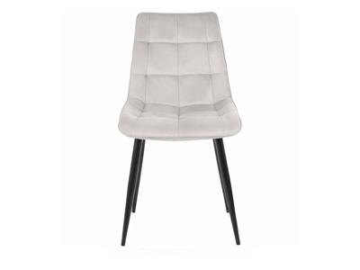 Стул Signal Стул SIGNAL CHIC Velvet Bluvel 03 светло-серый/черный арт. CHICVCJSZ