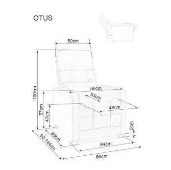 Кресло Signal Кресло SIGNAL OTUS Brego 18 раскладное (серый) арт. OTUSBRCSZ
