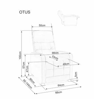 Кресло Signal Кресло SIGNAL OTUS Brego 34 раскладное (бежевый) арт. OTUSBRBE