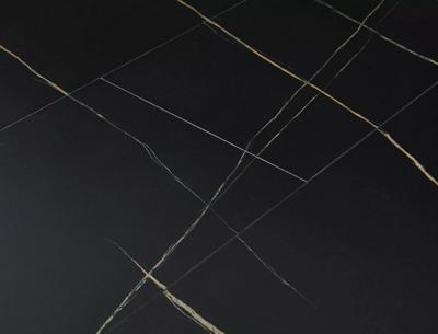 Стол Signal Стол обеденный Signal GASTON 100 раскладной (черный мрамор/черный мат) арт. GASTONCMAC100