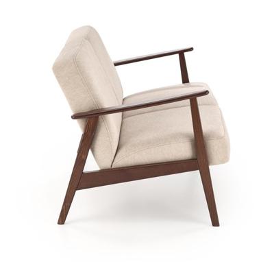 Кресло Halmar Диван HALMAR MILANO 2S tap. Castel 15 бежевый/орех арт. V-PL-MILANO_2S-SOFA-BEZOWY