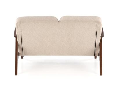 Кресло Halmar Диван HALMAR MILANO 2S tap. Castel 15 бежевый/орех арт. V-PL-MILANO_2S-SOFA-BEZOWY