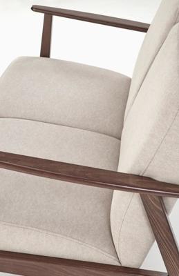 Кресло Halmar Диван HALMAR MILANO 2S tap. Castel 15 бежевый/орех арт. V-PL-MILANO_2S-SOFA-BEZOWY
