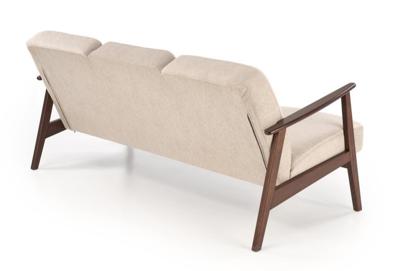 Кресло Halmar Диван HALMAR MILANO 3S tap. Castel 15 бежевый/орех арт. V-PL-MILANO_3S-SOFA-BEZOWY
