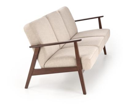 Кресло Halmar Диван HALMAR MILANO 3S tap. Castel 15 бежевый/орех арт. V-PL-MILANO_3S-SOFA-BEZOWY