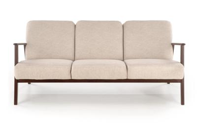 Кресло Halmar Диван HALMAR MILANO 3S tap. Castel 15 бежевый/орех арт. V-PL-MILANO_3S-SOFA-BEZOWY
