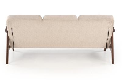 Кресло Halmar Диван HALMAR MILANO 3S tap. Castel 15 бежевый/орех арт. V-PL-MILANO_3S-SOFA-BEZOWY