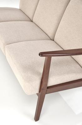 Кресло Halmar Диван HALMAR MILANO 3S tap. Castel 15 бежевый/орех арт. V-PL-MILANO_3S-SOFA-BEZOWY