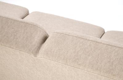 Кресло Halmar Диван HALMAR MILANO 3S tap. Castel 15 бежевый/орех арт. V-PL-MILANO_3S-SOFA-BEZOWY