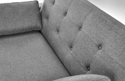 Кресло Halmar Диван HALMAR PAULINIO раскладной, серый арт. V-CH-PAULINIO-SOFA-POPIELATY