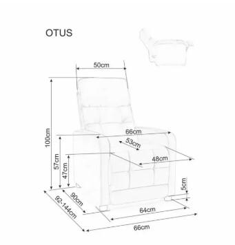 Кресло Signal Кресло SIGNAL OTUS Velvet Bluvel 78 раскладное, зеленый арт. OTUSVZ