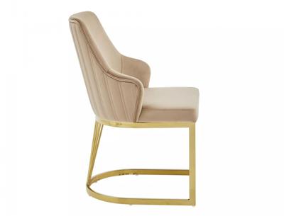 Стул Signal Стул SIGNAL ALURE Velvet Bluvel 28 бежевый/золотой арт. ALUREVZLBE