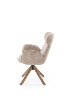 Стул Halmar Стул HALMAR K585 темно-бежевый/орех светлый, поворотный арт. V-CH-K/585-KR-C.BEZOWY/J.ORZECH