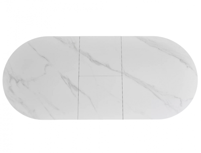 Стол Signal Стол обеденный SIGNAL GASTON Ceramic белый/черный 140-180/80 арт. GASTONBC140