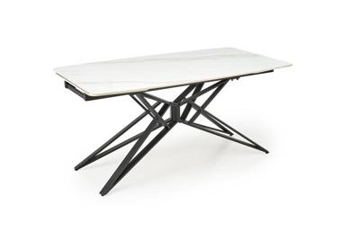 Стол Halmar Стол обеденный Halmar ALFREDO 160 (белый мрамор/черный) арт. V-CH-ALFREDO-ST