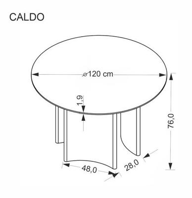 Стол Halmar Стол обеденный HALMAR CALDO орех/орех 120 арт. V-CH-CALDO-ST