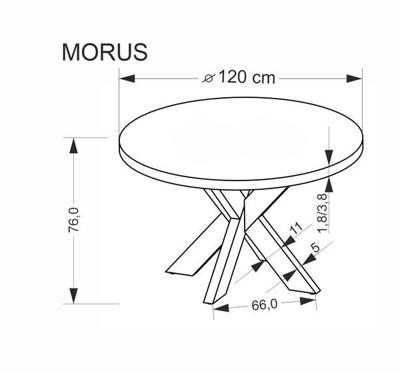 Стол Halmar Стол обеденный Halmar MORUS 105 (натуральный/натуральный) арт. V-CH-MORUS-ST