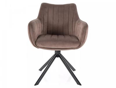 Стул Signal Стул SIGNAL AZALIA Velvet Bluvel 38 капучино/черный, поворотный арт. AZALIAVCCA
