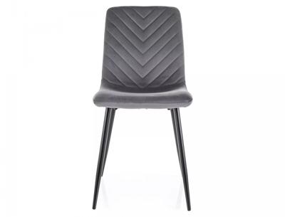 Стул Signal Стул SIGNAL DAREN Velvet Bluvel 14 серый/черный арт. DARENVCSZ
