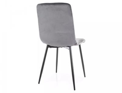 Стул Signal Стул SIGNAL DAREN Velvet Bluvel 14 серый/черный арт. DARENVCSZ