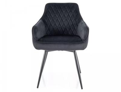 Стул Signal Стул кухонный Signal MARLO Velvet Bluvel 19 поворотный (черный/черный) арт. MARLOVCC
