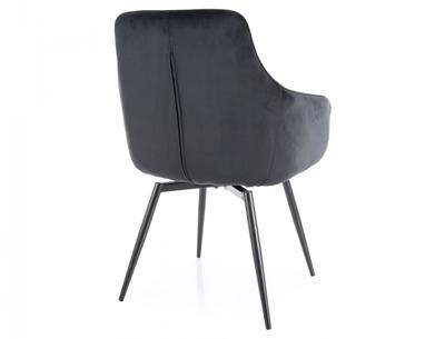 Стул Signal Стул кухонный Signal MARLO Velvet Bluvel 19 поворотный (черный/черный) арт. MARLOVCC