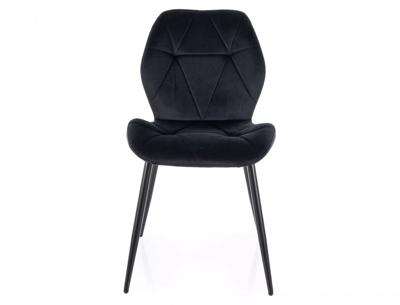 Стул Signal Стул кухонный Signal RICK Velvet Bluvel 19 (черный/черный) арт. RICKVCC