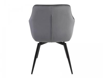 Стул Signal Стул кухонный Signal SERVIO Velvet Bluvel 14 поворотный (серый/черный) арт. SERVIOVCSZ