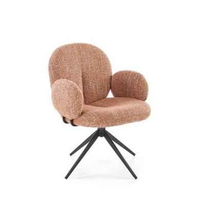 Стул Halmar Стул HALMAR K568 корица/черный, поворотный арт. V-CH-K/568-KR-CYNAMONOWY