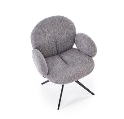 Стул Halmar Стул HALMAR K568 серый/черный, поворотный арт. V-CH-K/568-KR-POPIELATY