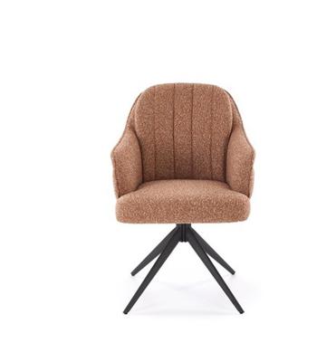 Стул Halmar Стул кухонный Halmar K570 поворотный (корица/черный) арт. V-CH-K/570-KR-CYNAMONOWY