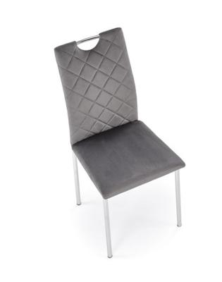 Стул Halmar Стул кухонный Halmar K578 (серый/хром) арт. V-CH-K/578-KR-POPIELATY