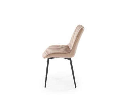 Стул Halmar Стул кухонный Halmar K589 (бежевый/черный) арт. V-CH-K/589-KR-BEZOWY