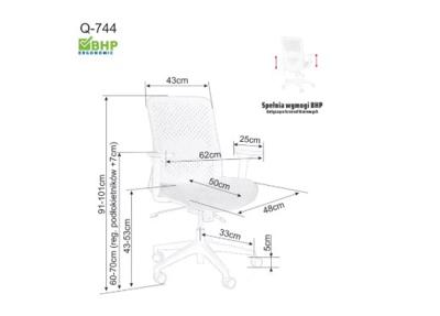 Кресло компьютерное Signal Кресло компьютерное SIGNAL Q744 серый/черный арт. OBRQ744SZ