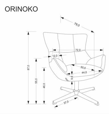 Кресло Halmar Кресло HALMAR ORINOKO бежевый арт. V-CH-ORINOKO-FOT-BEZOWY