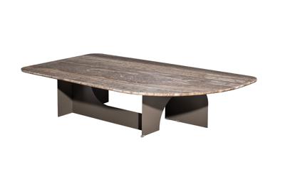Стол журнальный Garda Decor 57EL-10981 Стол журнальный Арка (Arco) травертин 135*70*30см арт. 57EL-10981