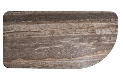 Стол журнальный Garda Decor 57EL-10981 Стол журнальный Арка (Arco) травертин 135*70*30см арт. 57EL-10981