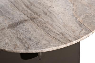 Стол журнальный Garda Decor 57EL-10983 Стол журнальный Арка (Arco) травертин d55*50см круглый арт. 57EL-10983